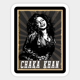 80s Chaka Khan Sticker